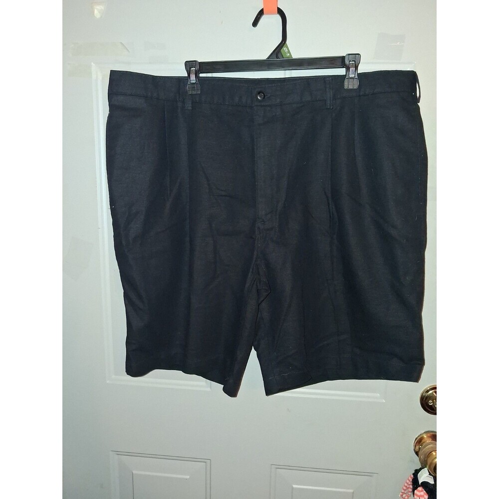 Vintage Savane Silkworks Men's Navy Shorts Size 42 Linen Cotton 9" Inseam0